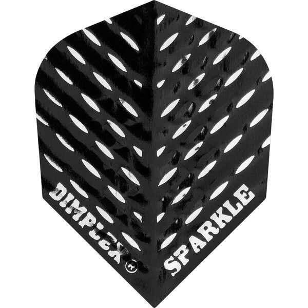 Harrows Dart Flights - Std - Dimplex Sparkle - Black