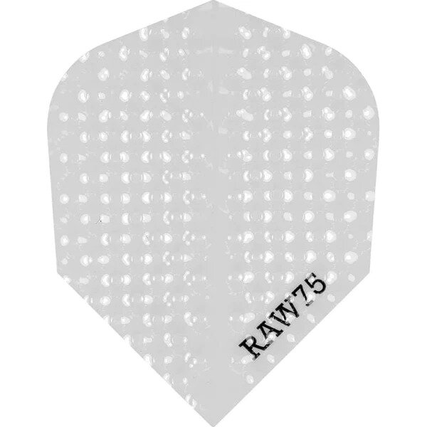 Designa Dart Flights - Raw 75 - 75 Micron - Std - Dimplex - White