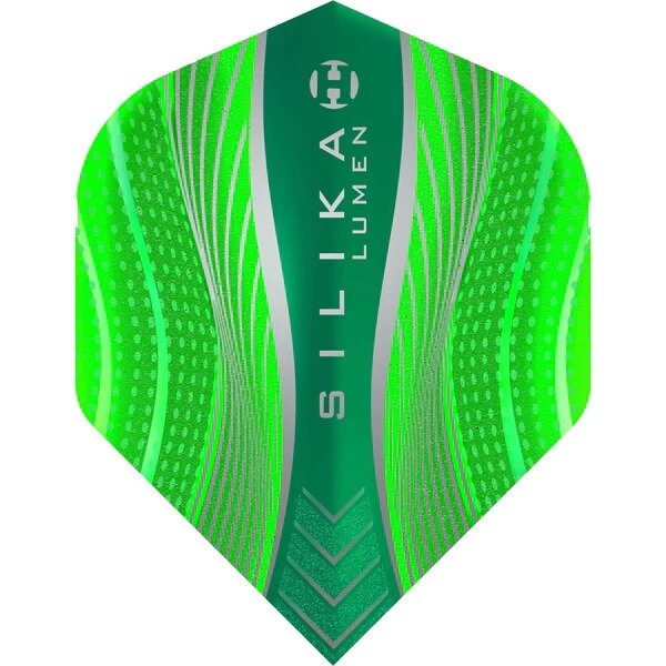 Harrows Silika Dart Flights - Tough Crystaline Coated - 100 micron - Std - No2 - Green
