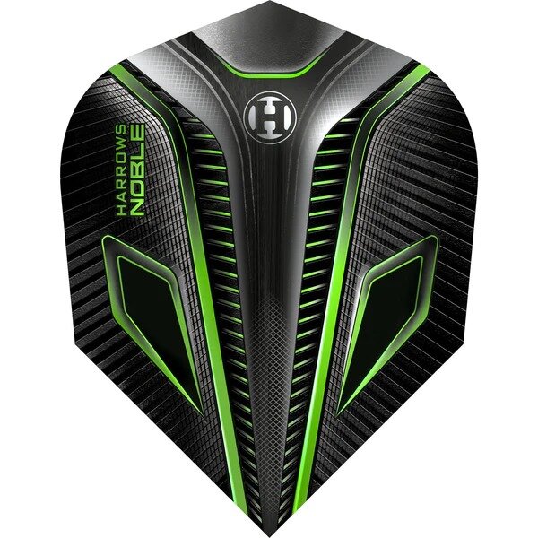 Harrows Noble Dart Flights - 100 micron - No6 - Std - Green
