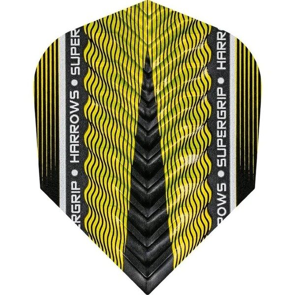 Harrows Supergrip X Dart Flights - 100 Micron - Std - Yellow