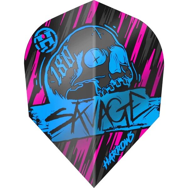 Harrows Savage Blue/Pink NO6 - Dart Flights
