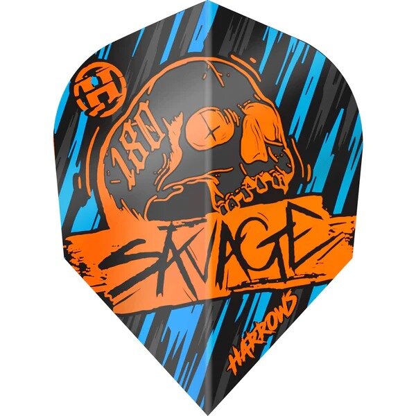 Harrows Savage Orange/Blue NO6 - Dart Flights