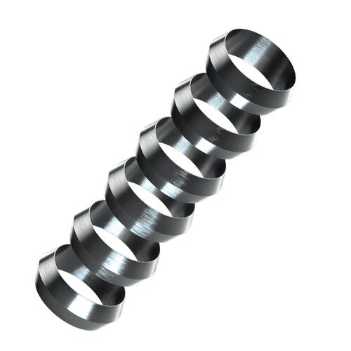 HARROWS PYRAMID RINGS - STEM SPARE RINGS - PACK 6 - SILVER