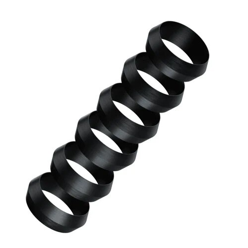 HARROWS PYRAMID RINGS - STEM SPARE RINGS - PACK 6 - BLACK