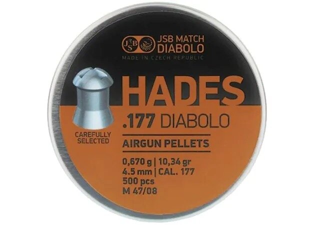 JSB Hades | 4.5 mm | 0.670gram -10.34 grain | 500 stuks