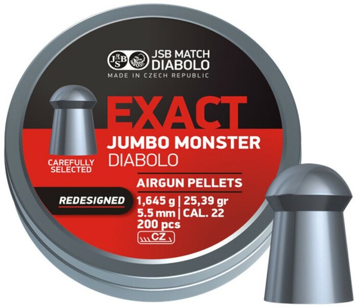 JSB Exact Diabolo Jumbo Monster Redisigned 5.52 mm 1.645 gr - 25.39 grain
