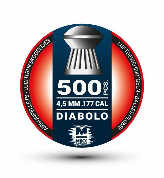 MIKX Ansia Diabolo | 0.51 gram - 7.87 grain | 4,5 mm - 500 stuks
