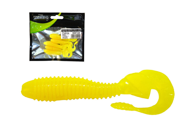 WIZARD | HARPEX TWIST GRUB | PRO | 7 cm | Yellow