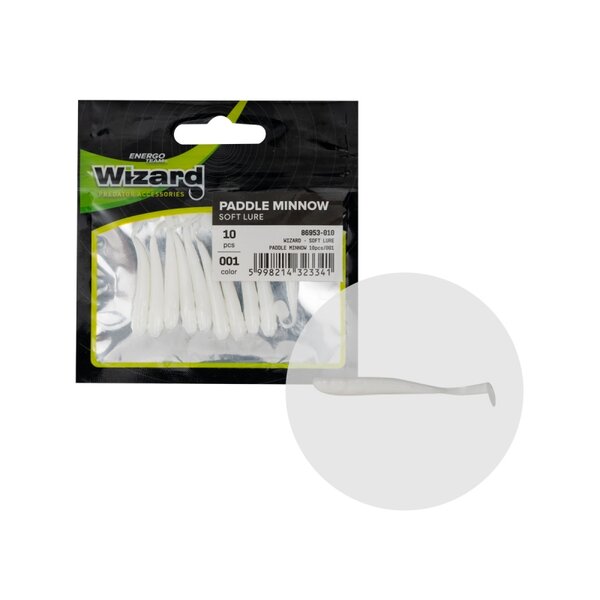 WIZARD | PADDLE MINNOW | 5 cm - 10 stuks | White