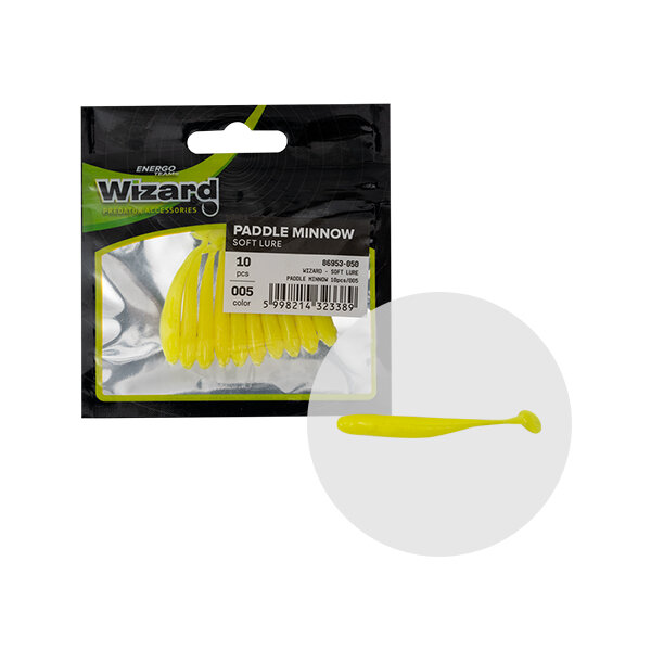 WIZARD | PADDLE MINNOW | 5 cm - 10 stuks | Yellow