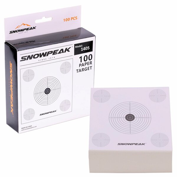 Snowpeak 5T schietkaarten 14 x 14 cm 100 stuks