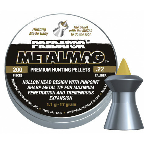 .22 | Predator | Metalmag | 5.50 mm | 1.1 gram - 17 grain | 200 stuks