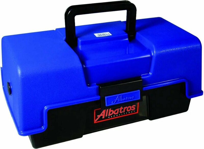 Albatros | Viskoffer | 2 Laden | 36 x 18 x 17 cm | Blauw