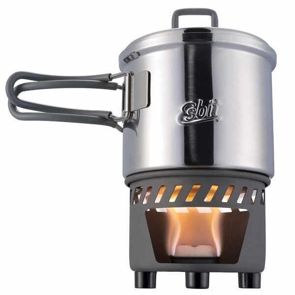 Esbit | Solid Fuel | RVS kookset | 585ml | Met Brander
