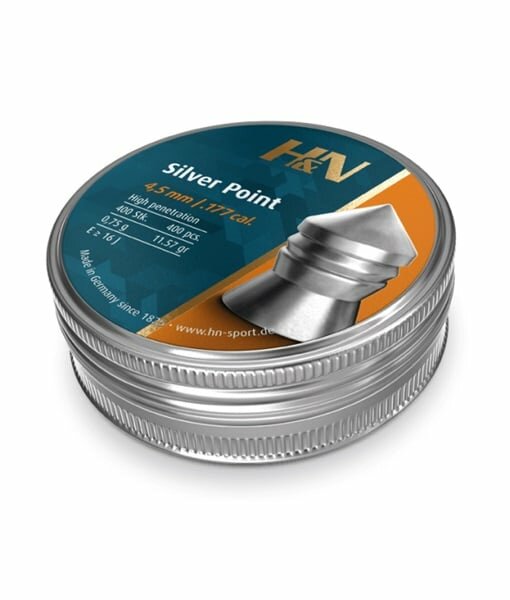 .177 | H&amp;N | Silver Point | 4.50 mm  | 0.75 gram - 11.57 grain Laatste blikje!