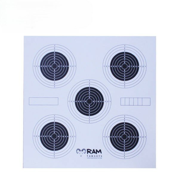 RAM Tactical |SCHIETKAARTEN | 5T | 14 x 14 cm | 100 Stuks
