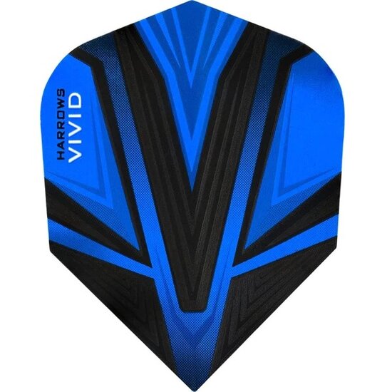 Harrows Vivid Dart Flights - 100 Micron - Std - Dark Blue