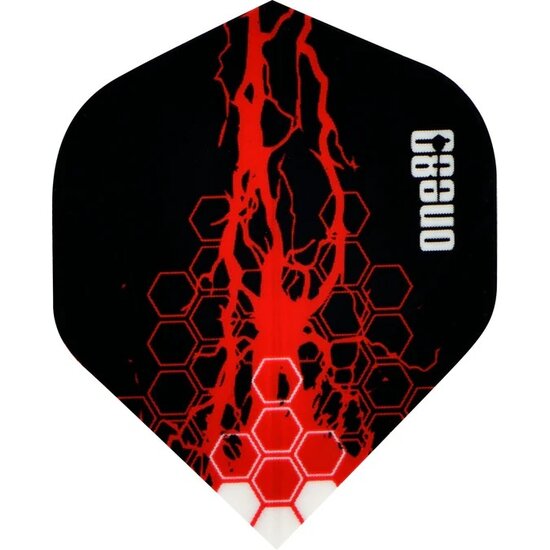 One80 Dart Flights - 100 Micron - Charge Flight - No2 - Std - Red