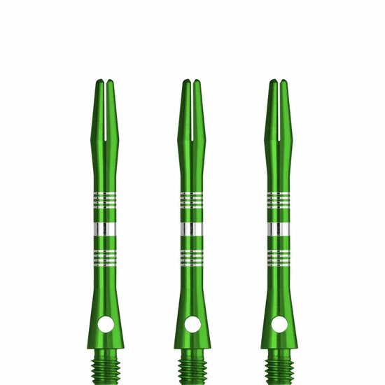 DESIGNA MULTILINE ALUMINIUM SHAFTS - REGROOVED - GREEN - INBETWEEN