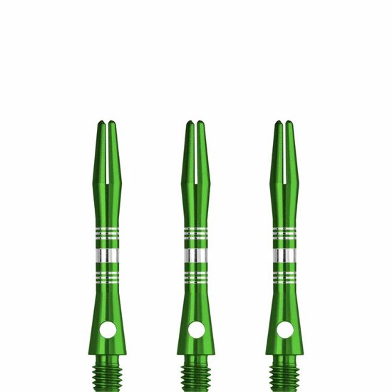 DESIGNA MULTILINE ALUMINIUM SHAFTS - REGROOVED - GREEN - SHORT