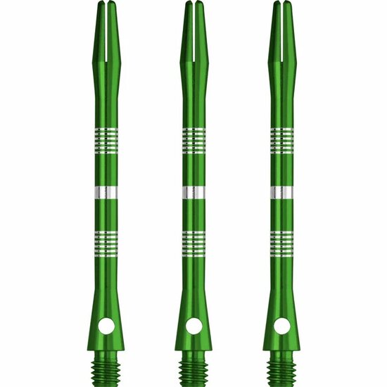 DESIGNA MULTILINE ALUMINIUM SHAFTS - REGROOVED - Green - LONG