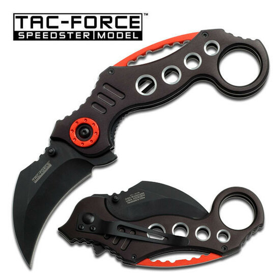Tac Force | Punk Karambit | Black-Red | Zakmes