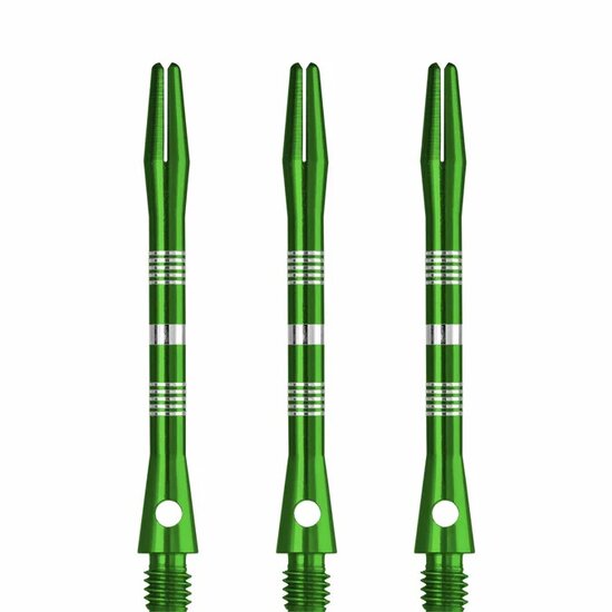 DESIGNA MULTILINE ALUMINIUM SHAFTS - REGROOVED - GREEN - MEDIUM