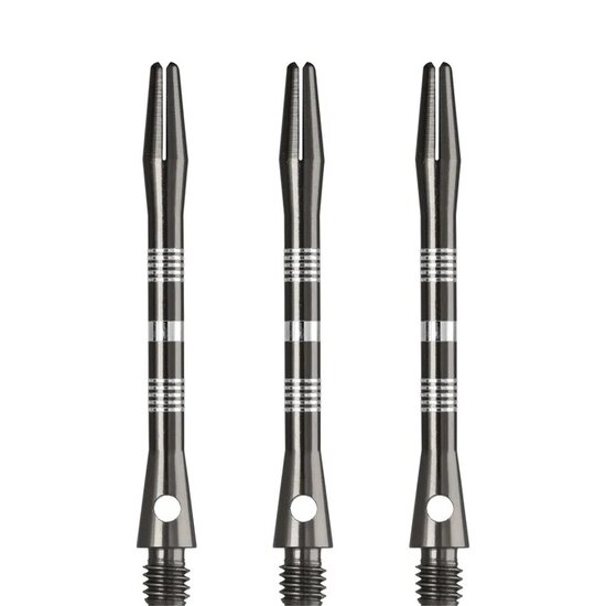 DESIGNA MULTILINE ALUMINIUM SHAFTS - REGROOVED - GUN METAL - MEDIUM
