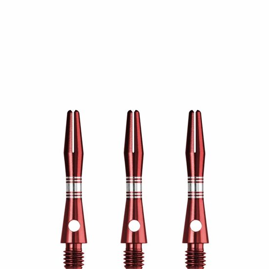DESIGNA MULTILINE ALUMINIUM SHAFTS - REGROOVED - RED - X-SHORT
