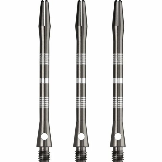 DESIGNA MULTILINE ALUMINIUM SHAFTS - REGROOVED - GUN METAL - LONG