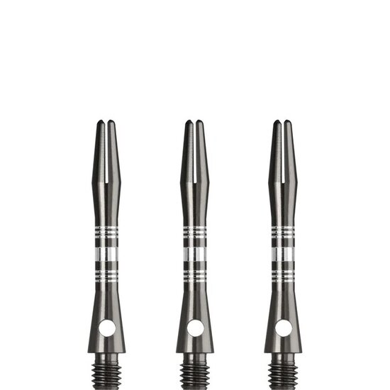 DESIGNA MULTILINE ALUMINIUM SHAFTS - REGROOVED - GUN METAL - SHORT