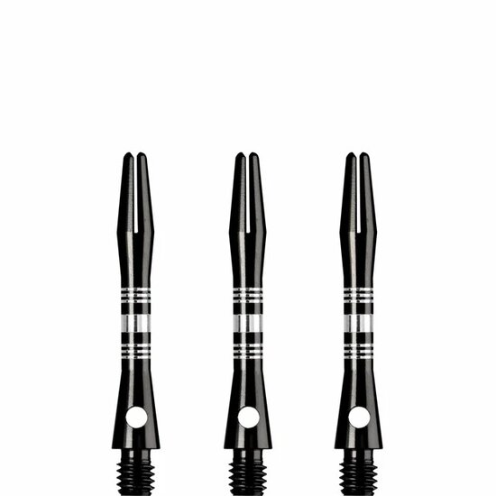 DESIGNA MULTILINE ALUMINIUM SHAFTS - REGROOVED - BLACK - SHORT