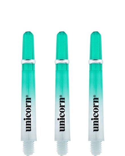 UNICORN GRIPPER 4 | TWO TONE SHAFTS  | POLYCARBONAAT | MET SHAFT RING | SHORT - GREEN