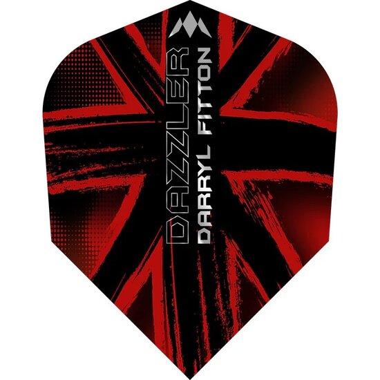MISSION SOLO DART FLIGHTS - 100 MICRON - NO6 - SHAPE - DARRYL FITTON - THE DAZZLER