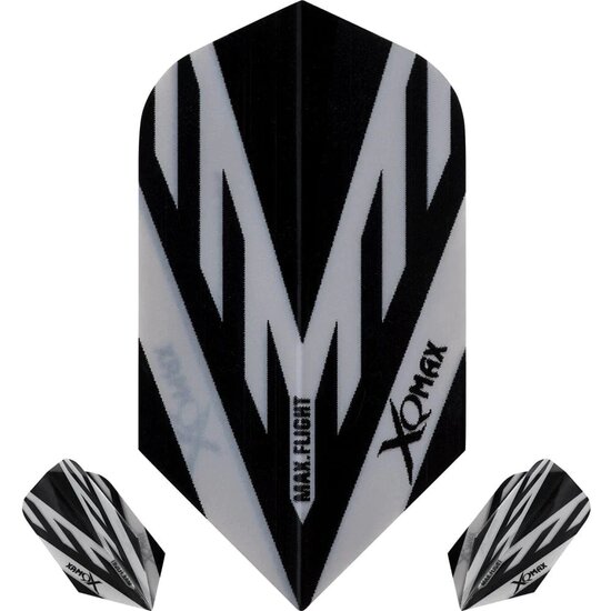 XQMax Dart Flights - Max Flight - 100 - Slim - Grey