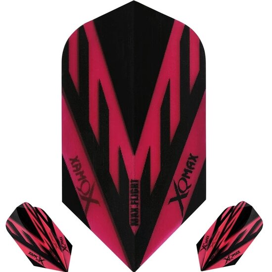 XQMax Dart Flights - Max Flight - 100 - Slim - Red