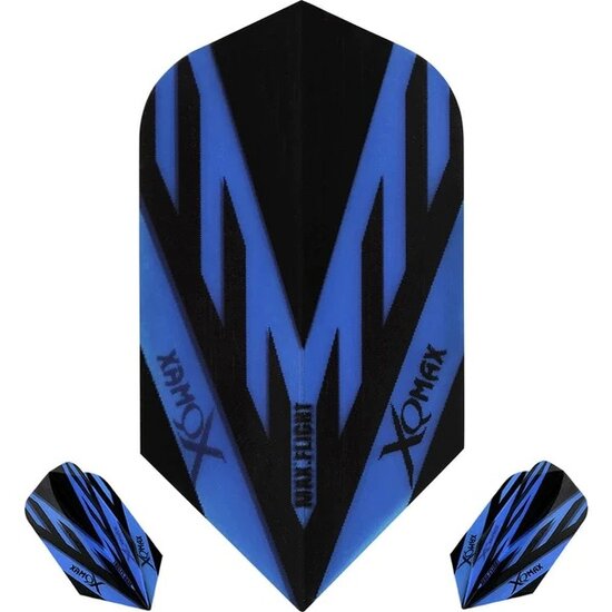 XQMax Dart Flights - Max Flight - 100 - Slim - Blue