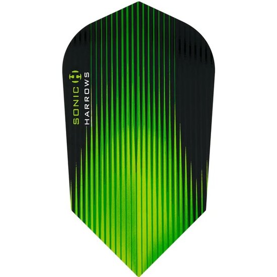 Harrows Sonic Dart Flights - Slim Shape - 100 Micron - Green