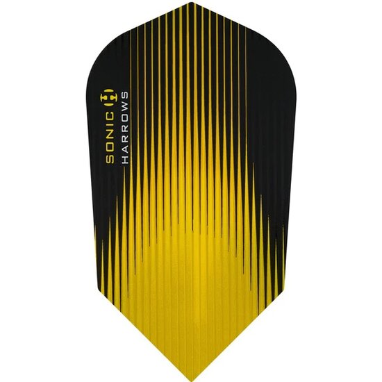 Harrows Sonic Dart Flights - Slim Shape - 100 Micron - Yellow