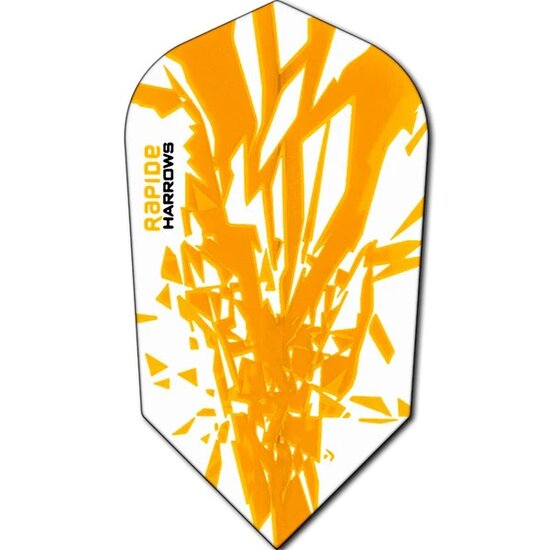 Harrows Rapide Dart Flights - Slim Shape - 100 Micron - Yellow
