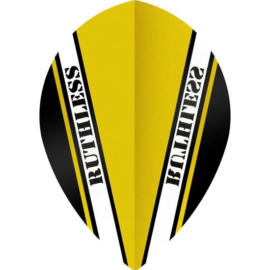 Ruthless - V100 Pro - Dart Flights - 100 Micron - Pear - Yellow