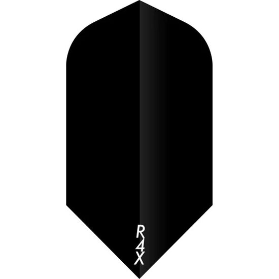 Ruthless R4X - Solid - Dart Flights - 100 Micron - Slim - Black