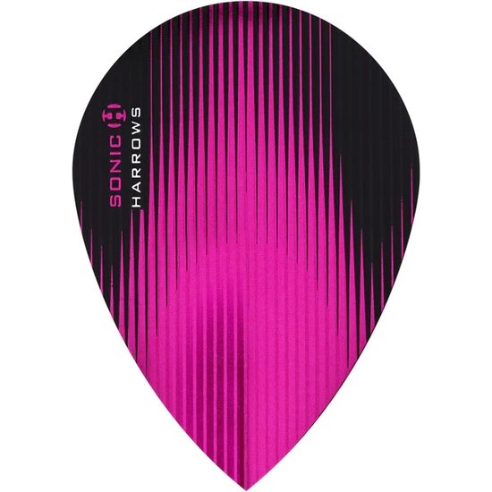 Harrows Sonic Dart Flights - Pear Shape - 100 Micron - Pink