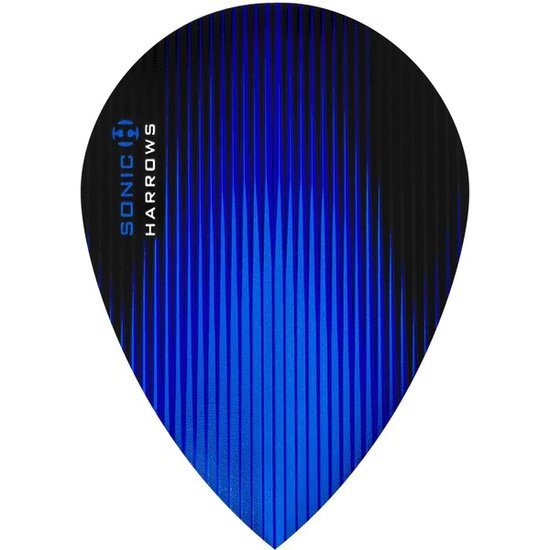 Harrows Sonic Dart Flights - Pear Shape - 100 Micron - Dark Blue
