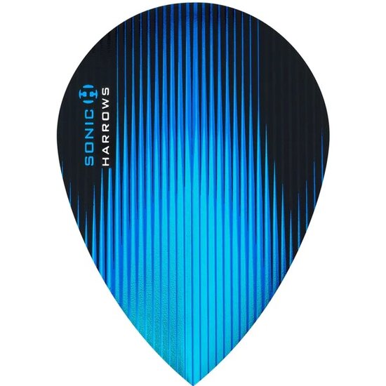 Harrows Sonic Dart Flights - Pear Shape - 100 Micron - Aqua