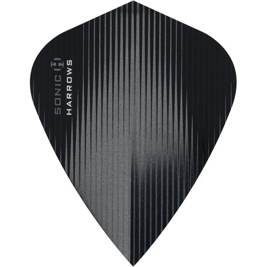 Harrows Sonic Dart Flights - Kite Shape - 100 Micron - Smokey