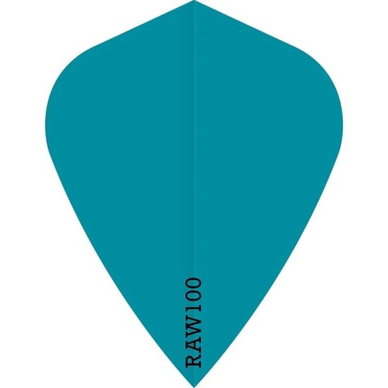 Dart Flights - Raw 100 - 100 Micron - Kite - Blue