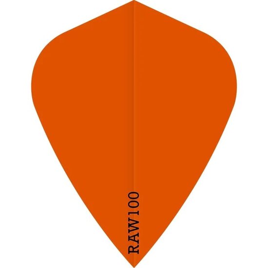 Dart Flights - Raw 100 - 100 Micron - Kite - Orange