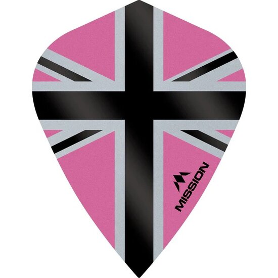 Mission Alliance-X Union Jack Dart Flights - Kite - Pink